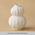 Ceramic White Vase for Home Decor by Axyaa