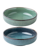 Axya Ceramic Salad Bowl Set Nordic Kitchen Soup Plate Vintage Cutlery Gift