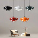 Nordic Metal Pendant Lamps Orange Dark Green White Sconces for Axyaa Living Room.