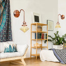 Axyaa Glass LED Wall Sconce Lights - Scandinavian Classic Design