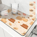 Axyaa Watercolor Cake Cookies Drying Mat for Kitchen Counter Tableware