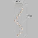 Axyaa Modern Duplex Building Staircase Chandelier for Living Room Indoor Lighting