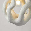 Axyaa Resin Pendant Lamp: Wabi-Sabi Design, LED Indoor Hanging Light for Home Decor.