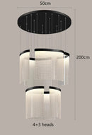 Axyaa Modern LED Ceiling Lamp Chandelier for Bedroom Dining Room Lighting