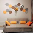 Axyaa Felt Hexagon Wall Stickers: Creative DIY Interior Decoration & Message Board