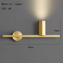 Axyaa Brass Wall Light 4000K Gold Black Sconce for Bedroom Foyer Stairs Elegant Atmosphere
