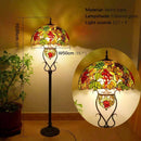 Axyaa Retro Stained Glass Tiffany Floor Lamp for Living Room and Bedroom