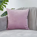 Axyaa Soft Purple Pillow Cover - Nordic Style Sofa Cushion Decor, Square Pillowcase