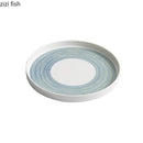 Axyaa Straight Edge Ceramic Plate Set for Molecular Cuisine and Specialty Tableware