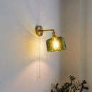 Axyaa LED Copper Glass Wall Light Fixture Retro Style Mirror Bar Lamp