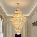 Axyaa Crystal Chandelier: Modern Luxury Stair & Living Room Lighting