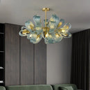 Modern Blue Glass LED Designer Pendant Lamps by Axyaa for Hallway, Bar, Bedroom Chandelier