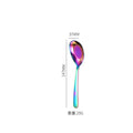 Axyaa Stainless Steel Long Handle Soup Spoon Ice Cream Teaspoons Coffee Spoons