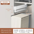 Axyaa Sliding Pants Rack: Aluminum Wardrobe Organizer, Wall-mounted Collapsible Clothes Holder