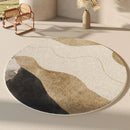 Axyaa Smudged Marble High-End Luxury Carpet: Fluffy Soft Rug for Living Room, Bedroom & More