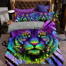 Axyaa Beast Print Bedding Set - Soft Duvet Cover with Zipper Closure