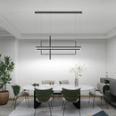 Axya LED Rectangle Chandelier with Remote Control for Home Indoor Lighting