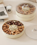 Axyaa Multi-layer Fruit Plate Dried Fruit Dish, Elegant Snack Tray for Home Décor