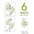 Axyaa Green Leaves Wall Sticker Plant Decals for Home Decor
