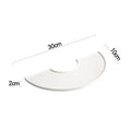 Axyaa White Ceramic Dining Plate: Unique Tableware for Sushi, Desserts, Pasta & Molecular Cuisine