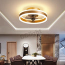 Axyaa Smart LED Ceiling Fan Lights Remote Control Dimmable for Bedroom Decor