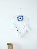 Axyaa Evil Eye Dreamcatcher Macrame Tapestry Wall Hanging
