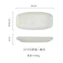 Axyaa Ceramic Sushi & Fish Plate Set - Japanese Style, Commercial Grade Tableware