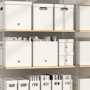 Axyaa Clear Drawer Boxes with Lids & Wheels - Household Plastic Organizers