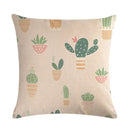 Axyaa Floral Bird Linen Pillowcase 45*45cm for Home Decor and Comfort