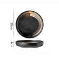 Axyaa Ceramic Tableware Collection: Kiln Changes Salad Dessert Plates Pasta Soup Molecular Dish