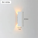 Axyaa Outdoor Up Down Wall Lamp Aluminum 18w LED Wall Light IP65 Waterproof