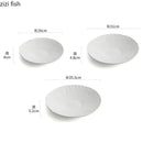 Axyaa Stone Pattern Ceramic Dinner Plate Molecular Cuisine Specialty Tableware