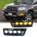 Axyaa LED DRL Daytime Running Lights for Toyota 4Runner 2003-2005 Dynamic Turn Signal