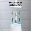 Axyaa Long Handle Toilet Brush with Standing Base - Bathroom Cleaning Tool