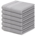 Axyaa 6Pcs Soft Cotton Kitchen Towels | Super Absorbent Dishcloth Set