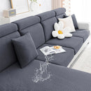 Axyaa Flocking Sofa Seat Cushion Cover Stretch Slipcover for Living Room Decor