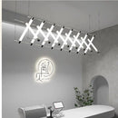 Axyaa Steel Bar LED Pendant Lights - Minimalistic Acrylic Dining Room Fixture