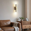 Axyaa LED Wall Lights for Home Dining Stair Bedroom Stone Wood Wabi Sabi Sconce