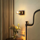 Axyaa Retro Japanese LED Walnut Wall Lamp for Home Lighting