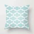 Axyaa Mint Green Geometric Print Lumbar Pillowcase