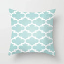 Axyaa Mint Green Geometric Print Lumbar Pillowcase