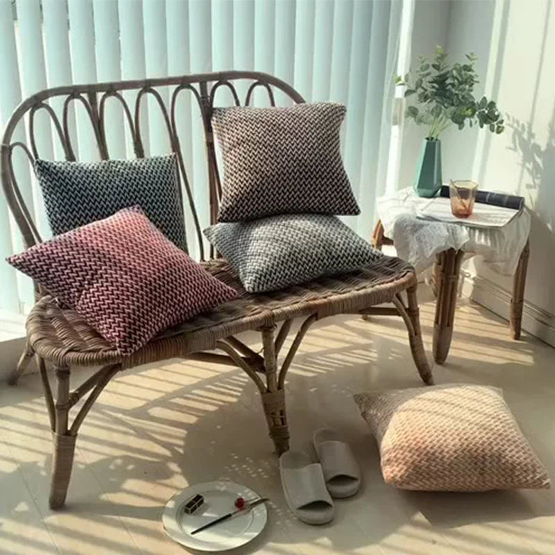 Axyaa Chevron Pattern Cushion Covers 45x45 for Home Decor