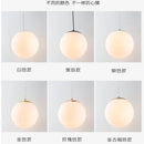 Axya Milk White Glass Ball Pendant Chandelier