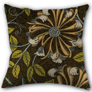 Axyaa Peach Leather Velvet Pillow Case Set - William Morris Design