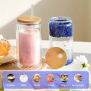 Axyaa Snow Globe Tumbler Cup with Straw - Reusable Double-Layer Water Cup