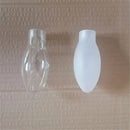 Axyaa Set of 4 Frost G9 Glass Shades with Bullet Pattern, 20mm Opening, 10cm Long