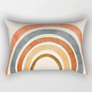 Axyaa Geometric Leaf Plant Print Pillowcase - Modern Nordic Sofa Cushion Cover