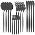 Axyaa Rainbow Stainless Steel Cutlery Set - 16-Piece Dinner Flatware Kit