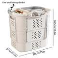 Axyaa Large Foldable Clothes Storage Basket Box: Student Dormitory Organization Solution