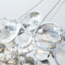 Axyaa Modern Crystal Chandelier Lighting in Chrome for Luxury Home Decor